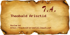 Theobald Arisztid névjegykártya